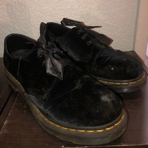 Velvet Doc Martens